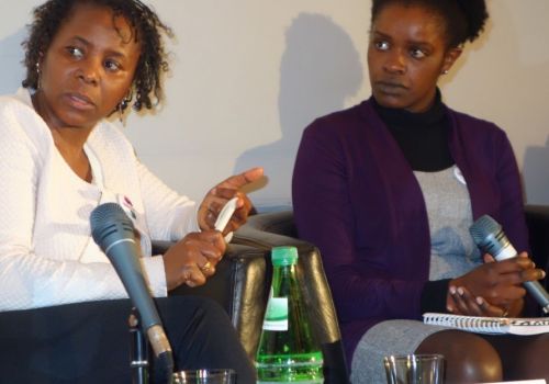 Lilian Maina (rechts) von Fairtrade Afrika, © Foto A.W. Hoffmann
