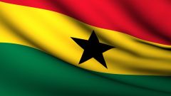 Ghanas Nationalflagge Nationalflagge Ghanas